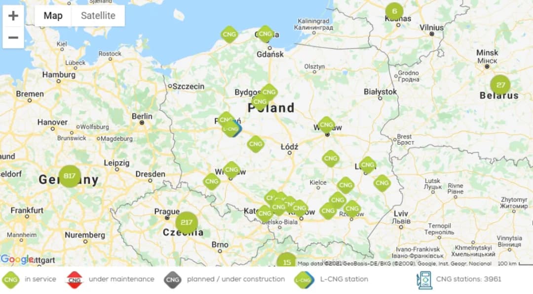 Gdzie tankować CNG w Polsce? Sprawdź stacje i uniknij problemów z gazem